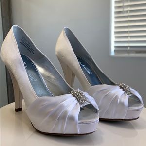 White diamond heels